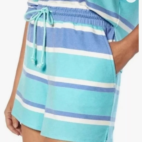 Wildfox Blue and White Striped Oversized Sweatshirt - Picture 2 of 5